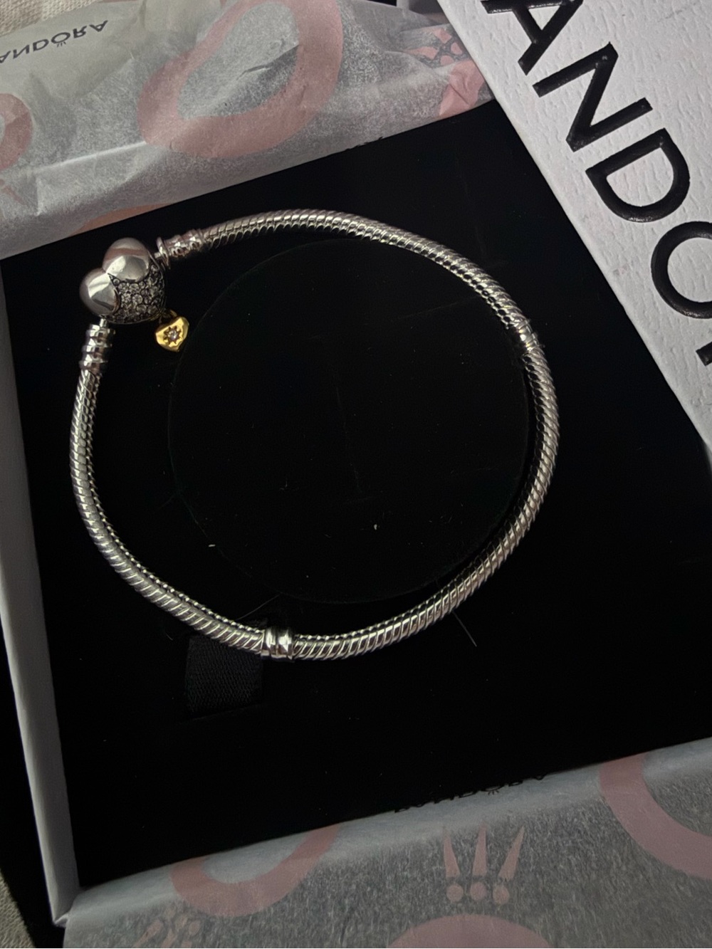PANDORA DISNEY MOMENTS MICKEY MOUSE HEART CLASP